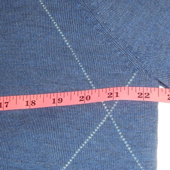 Fairway & Greene Signature 100% Italian Merino Men's Quarter Zip Sweeter Size M - Picture 7 of 9